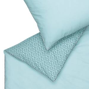 Parure de lit Scatter Coton - Aqua - 155 x 220 cm + oreiller 80 x 80 cm