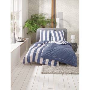 Parure de lit Veneto Coton - Bleu - 200 x 200 cm + 2 oreillers 80 x 80 cm