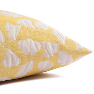 Housse de coussin Lou Tissu mélangé - Jaune