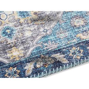 Tapis Kashmir Ghom Tissu - Bleu - 160 x 230 cm