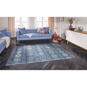 Vloerkleed Anatolian geweven stof - Donkerblauw - 80 x 150 cm