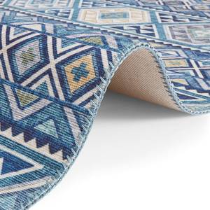 Vloerkleed Anatolian geweven stof - Donkerblauw - 80 x 150 cm