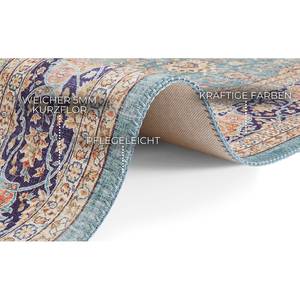 Tapis de couloir Keshan Maschad Tissu - Turquoise