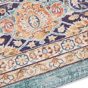 Tapis Keshan Maschad Tissu - Turquoise - 80 x 150 cm