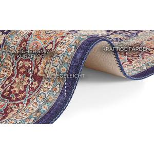 Tapis de couloir Keshan Maschad Tissu - Bleu marine