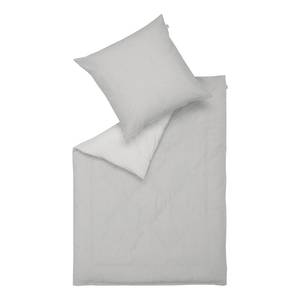 Parure de lit Magnus Coton - Gris clair - 155 x 220 cm + oreiller 80 x 80 cm