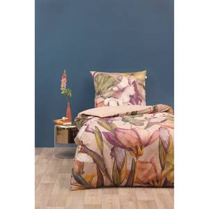 Parure le lit Camille II Coton - Rose - 135 x 200 cm + oreiller 80 x 80 cm