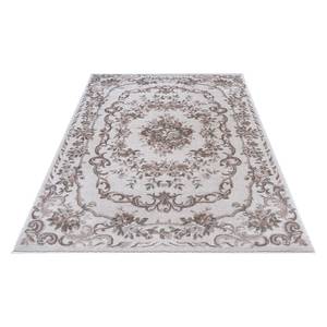 Kurzflorteppich Aubusson Flore Polyester, Polypropylen - Creme / Altrosa - 160 x 230 cm