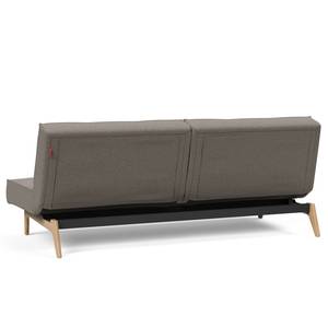 Schlafsofa Splitback Eik Webstoff - Stoff Mixed Dance: 521 Grey - Eiche Hell