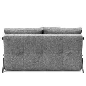 Schlafsofa Cubed Webstoff - Stoff Twist: Granite - Breite: 148 cm - Chrom glänzend