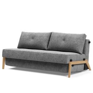 Schlafsofa Cubed Webstoff - Stoff Twist: Granite - Breite: 168 cm - Eiche Hell