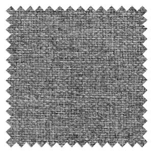 Slaapbank Cubed geweven stof - Stof Twist: Granite - Breedte: 168 cm - Lichte eikenhouten