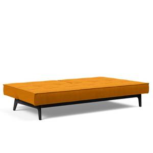 Schlafsofa Splitback Eik Webstoff - Stoff Elegance: 507 Burned Curry - Schwarz