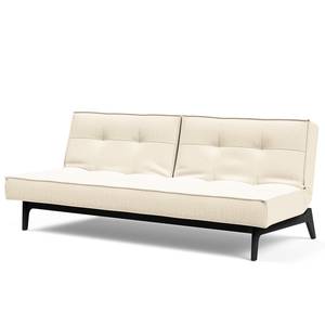 Schlafsofa Splitback Eik Webstoff - Webstoff Bouclè: Off White - Schwarz