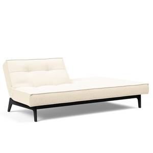 Schlafsofa Splitback Eik Webstoff - Webstoff Bouclè: Off White - Schwarz