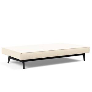 Schlafsofa Splitback Eik Webstoff - Webstoff Bouclè: Off White - Schwarz