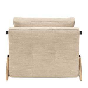 Fauteuil convertible Cubed Nylon - Tissu Linen: 612 Sand Grey - Chêne clair