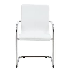 Chaises hülsta now S17 (lot de 2) Imitation cuir / Acier - Blanc