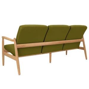Sofa Froid (3-Sitzer) Webstoff - Webstoff Baca: Hellbraun - Eiche Hell