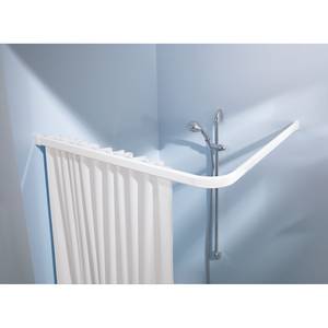 Rail de douche d’angle Ludres Aluminium - Blanc