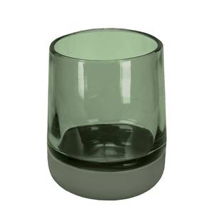 Tandenborstelbeker Belly glas/silicone - Olijfgroen