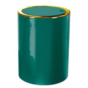 Cosmetica-afvalbak Golden Clap kunststof - Inhoud: 5 liter - Smaragdgroen