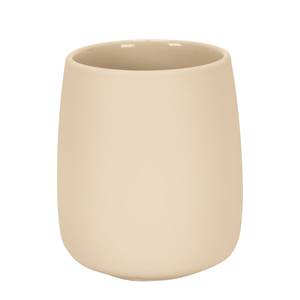 Tandenborstelbeker Eclipse aardewerk, rubber - Beige