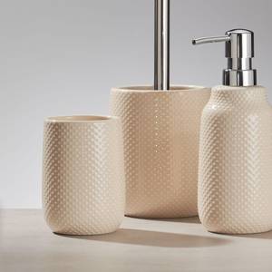 Tandenborstelbeker Dotty aardewerk - Beige