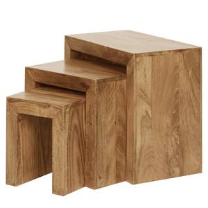 Tables gigognes Verniolle I (lot de 3) Acacia massif