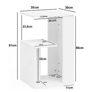 Bijzettafel Vernusse wit