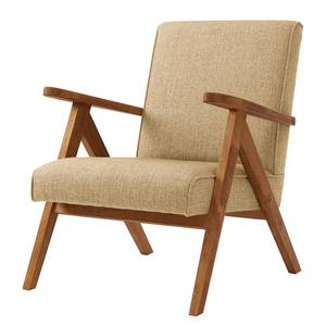 Fauteuil Auklet Tissu - Tissu Anait: Marron clair - Hêtre clair