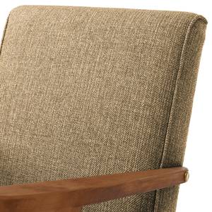 Fauteuil Auklet Tissu - Tissu Anait: Cappuccino - Hêtre clair