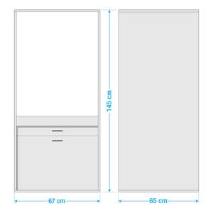 Armoire pour machine à laver Kielce II Blanc - Blanc - Largeur : 67 cm