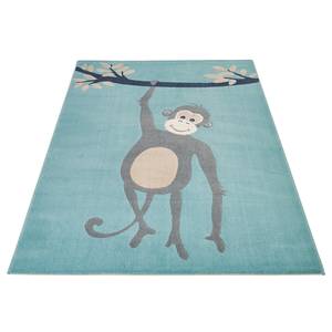 Tapis enfant Monkey Miles Polypropylène - Bleu clair