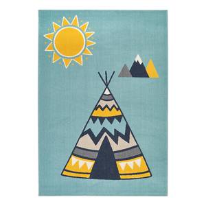 Tapis enfant Young Wilderness Polypropylène - Bleu clair