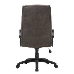 Chaise de bureau Cappy Microfibre / Nylon - Marron vieilli / Noir