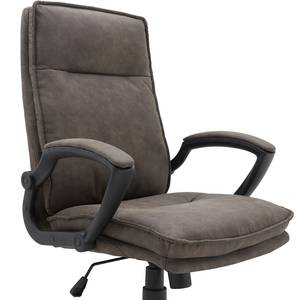 Chaise de bureau Cappy Microfibre / Nylon - Marron vieilli / Noir