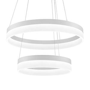 Lustre LED Ring Plexiglas / Acier - 2 ampoules