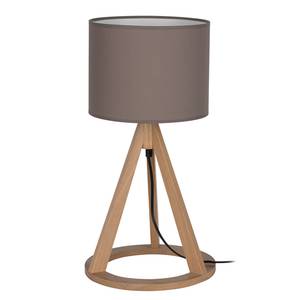 Lampe Konan Tissu mélangé / Chêne massif - 1 ampoule