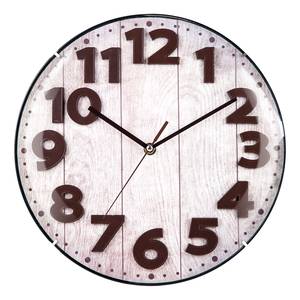 Horloge murale WT 7430 Matière plastique / Verre - Marron