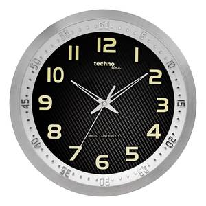 Horloge murale WT 8970 Matière plastique - Argenté / Noir