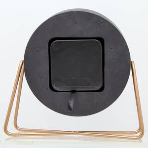 Tischuhr Cross Table Metall / Kunststein - Schwarz