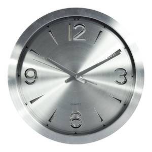 Wanduhr Doucier Aluminium / Glas - Silber