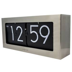 Horloge Big Flip Aluminium - Argenté