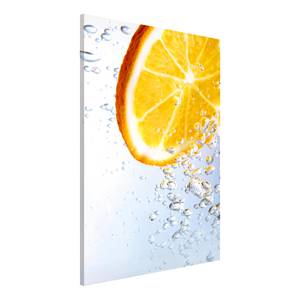Tableau magnétique Splash Orange Acier / Film vinyle - Orange - 40 x 60 cm