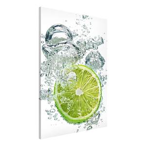 Magnettafel Lime Bubbles Stahl / Vinyl-Spezialfolie - Grün - 40 x 60 cm