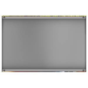 Magneetbord Herfstbos staal/speciale vinylfolie - bruin/groen - 60 x 40 cm