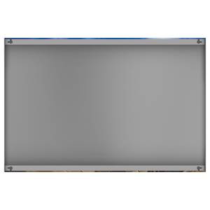 Magneetbord - Duinpad op Sylt staal/speciale vinylfolie - blauw/bruin - 60 x 40 cm