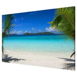 Magneetbord Perfect Maledives staal/speciale vinylfolie - blauw - 60 x 40 cm