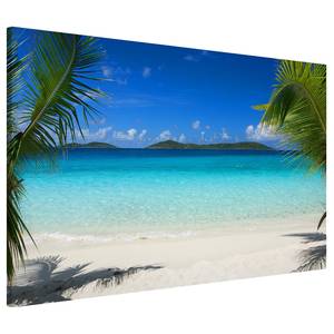 Magneetbord Perfect Maledives staal/speciale vinylfolie - blauw - 60 x 40 cm